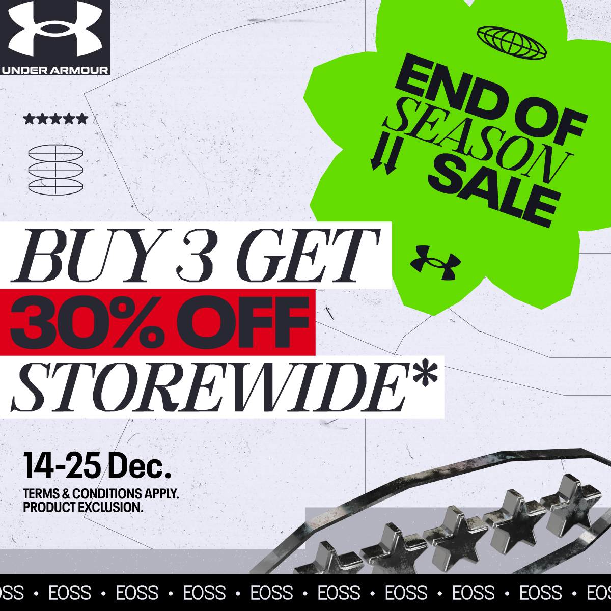 Under armour end 2025 of season sale