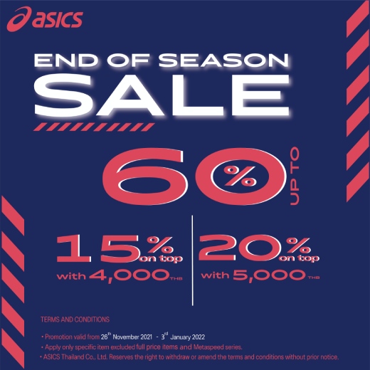 Asics promotion clearance 2019